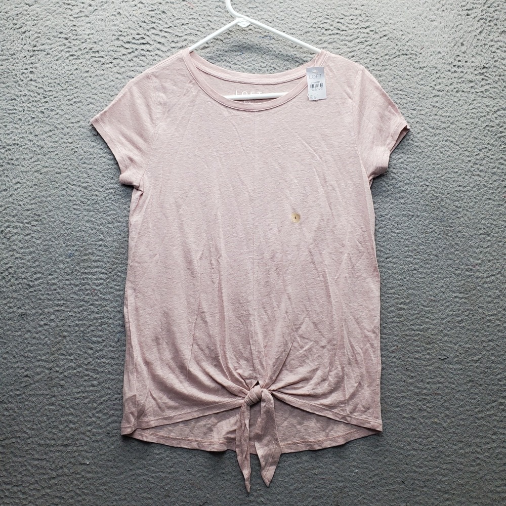 Lot of 3 Loft Lou & Grey T-Shirt Top Womens Small Multi Short Sleeve Twist Hem - Picture 2 of 14
